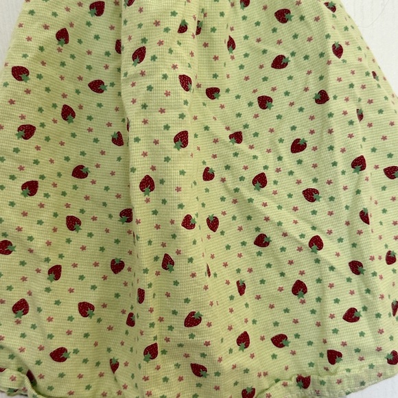 Handmade (I think) Girls’ Strawberry Print Halter Set - Picture 2 of 2